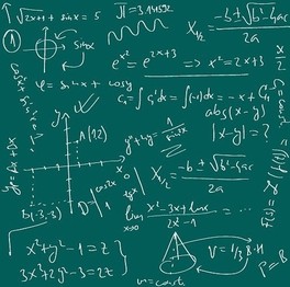 数学公式黑板创意网页背景
