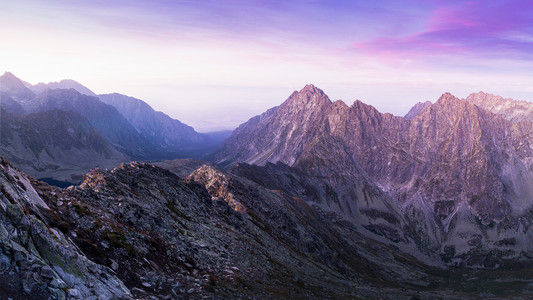 大气高山风景