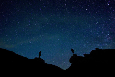 浩瀚璀璨的夜空