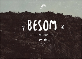 Besom free font英文书法字体